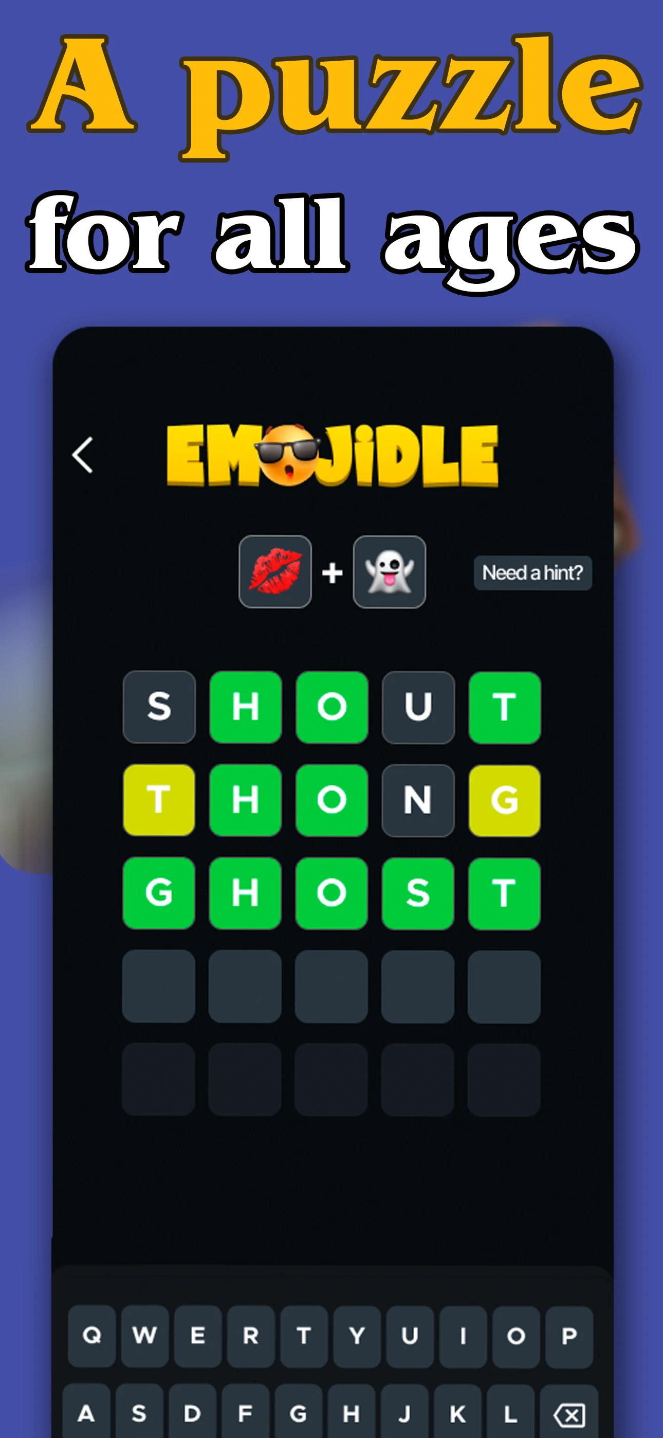 Word Guess with Emojis: Puzzle screenshot