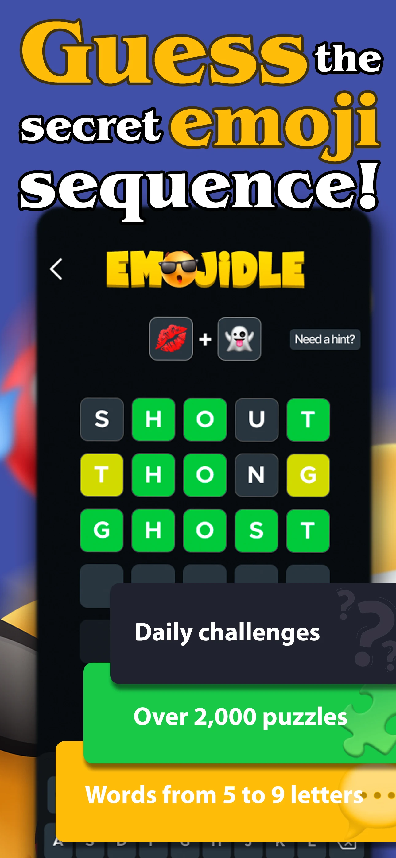 Word Guess with Emojis: Puzzle screenshot